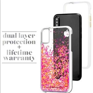 iPhone X Case - Glow in The Dark - Pink Glow